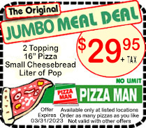 Pizza Man Super Meal Coupon